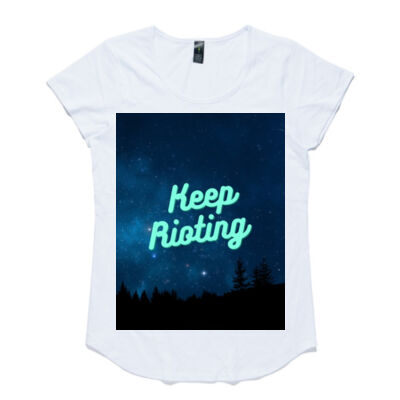 Keep Rioting capped sleeve tee Thumbnail