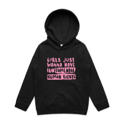 Girls Just Wanna Have Fun ... kids hoodie Thumbnail